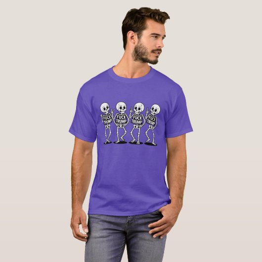 T-shirt Dancing Skeleton Subtil FDT mignon (Devant entier)