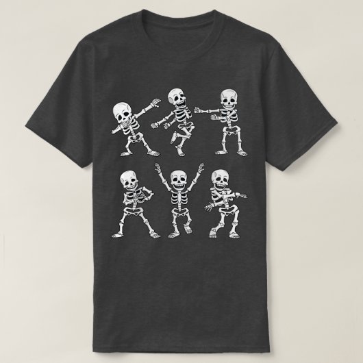 T-shirt Dancing Skeletons Dance Challenge Boys Girl (Design devant)