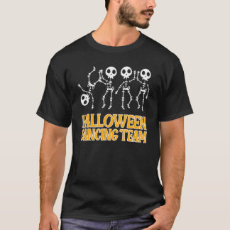 T-shirt Dancing Skeletons Halloween Dancing Team