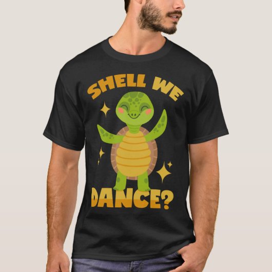 T-shirt Dancing Turtle Pun (Devant)