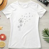 T-shirt Dandelion Breeze; Whimsical  Summer Floral