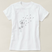 T-shirt Dandelion Breeze; Whimsical  Summer Floral (Design devant)