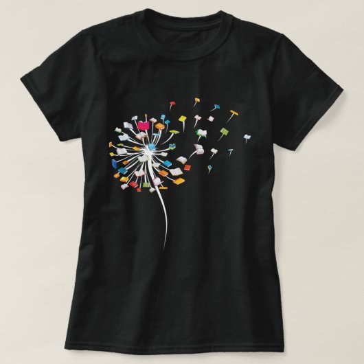 T-shirt Dandelion Douloureux Livres Cadeau Pour Lecture Lo (Design devant)