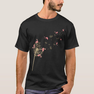 T-shirt Dandelion Flamingoropical Bird rétro
