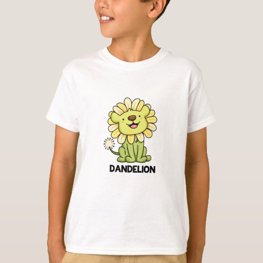 T-shirt Dandelion Funny Lion Pun (Devant)