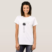 T-shirt Dandelion Imprimer Nature Macro Fleurs (Devant entier)