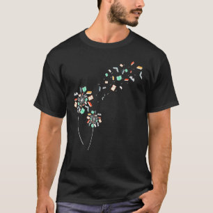 T-shirt Dandelion Livre Lecture Fleurs Livre Jour du livre