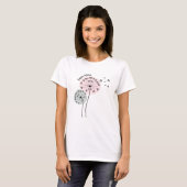 T-shirt Dandelions Line Art (Devant entier)