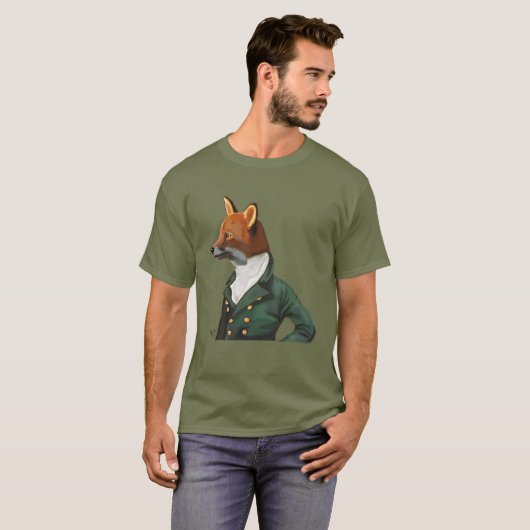 T-shirt Dandy Fox Portrait (Devant entier)