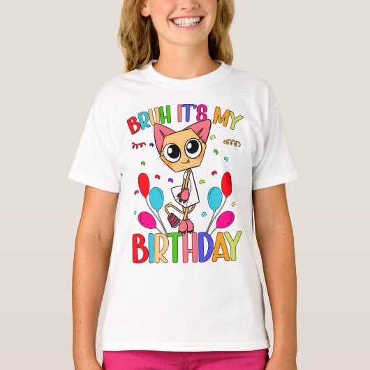 T-shirt Dandy's World scraps | Bruh c'est mon anniversaire (Devant)