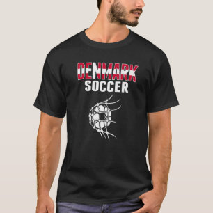 T-shirt Danemark Bal De Football En Objectif Net Danois Fo
