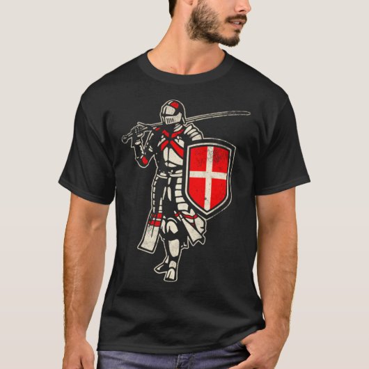 T-shirt Danemark Chevalier danois (Devant)