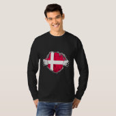T-shirt Danemark Danmark Pride Danmark Roots (Devant entier)