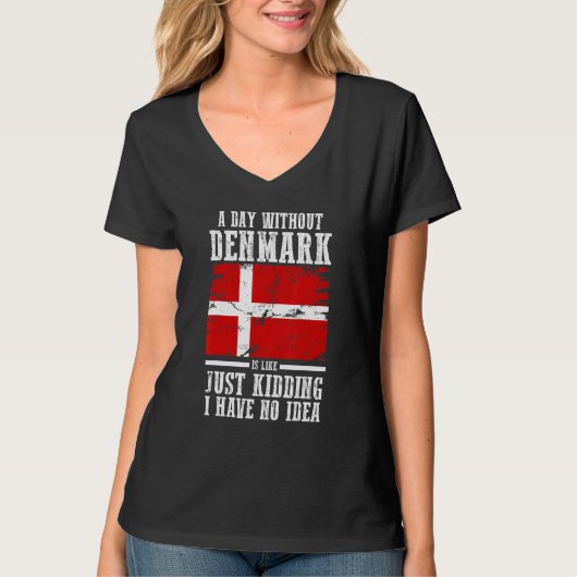 T-shirt Danemark Drapeau danois (Devant)