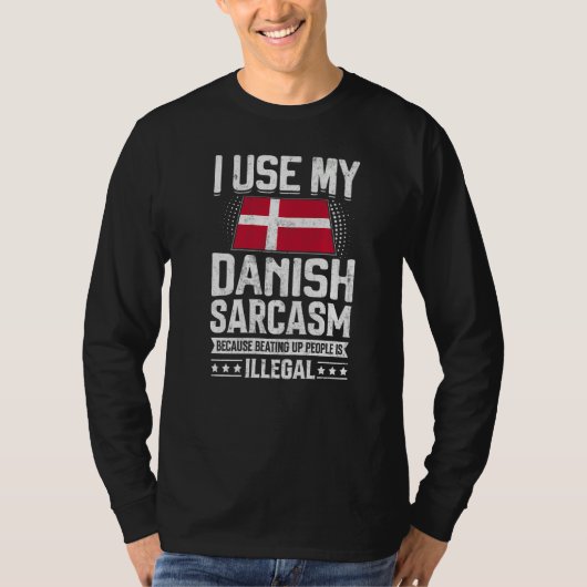 T-shirt Danemark Drapeau Souvenirs pour Danois Hommes & Fe (Devant)