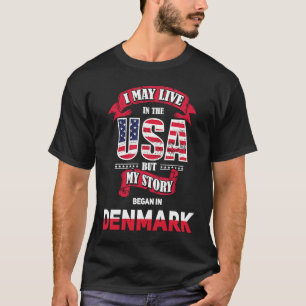 T-shirt Danemark Originaire Pologne Polonaise Je Peux Vivr