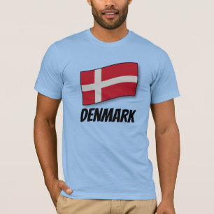 T-shirt Danemark, pavillon,