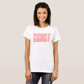 T-shirt DANG ! (police western saloon, couleurs rétro mod) (Devant entier)