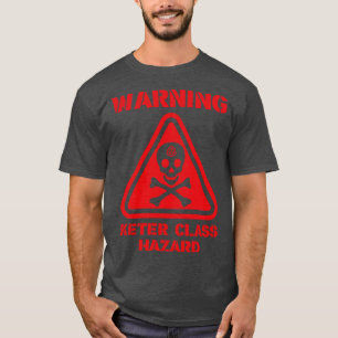 T-shirt Danger de classe de Keter d'avertissement SCP