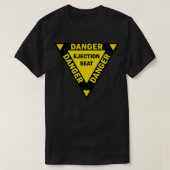 T-shirt Danger de siège d'éjection jaune (Design devant)