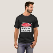 T-shirt Danger Fait En Angleterre (Devant entier)