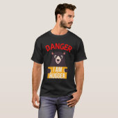 T-shirt Danger Je Suis Un Gros (Devant entier)