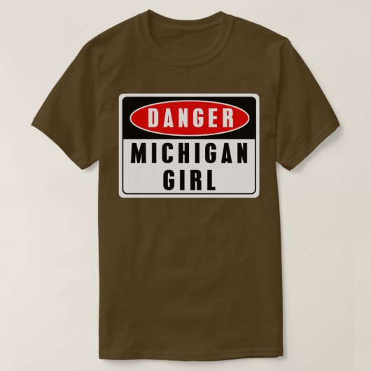 T-shirt danger Michigan (Design devant)