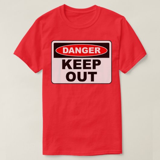 T-shirt Danger - Ne pas fermer la session (Design devant)