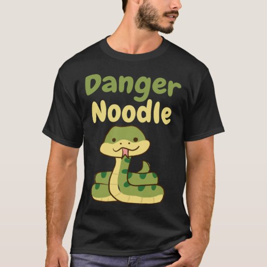 T-shirt Danger Noodle  Cute Snake Reptile (Devant)