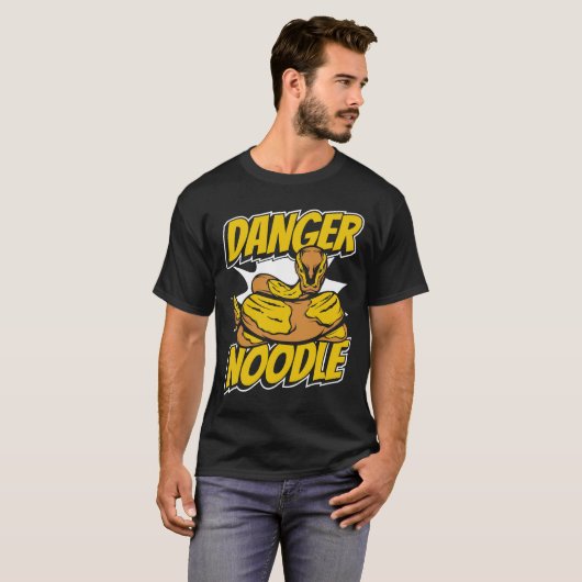 T-shirt Danger Noodle Propriétaire Snake Banana Ball Pytho (Devant entier)