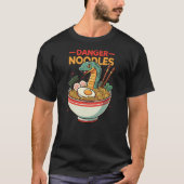 T-shirt Danger Noodles Snake Ramen Funny Reptile Lover (Devant)