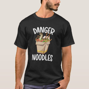 T-shirt Danger Nouilles Amoureux de Couleuvre Hognose Coul
