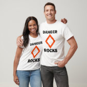T-shirt DANGER ROCKS ! Style de grunge nautique (Unisexe)