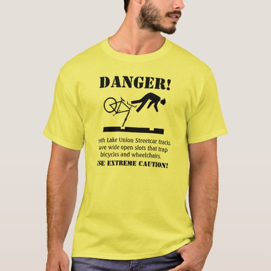 T-shirt DANGER ! Voies dangereuses (Devant)