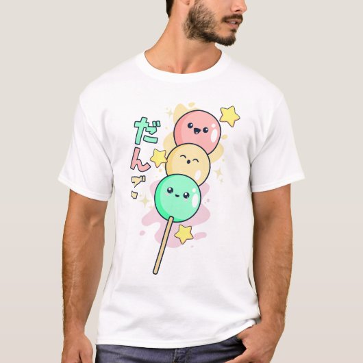 T-shirt Dango Hanami Kawaii  (Devant)