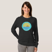 T-shirt Dania Beach Floride Retro Sunset (Devant entier)