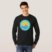 T-shirt Dania Beach Floride Retro Sunset (Devant entier)