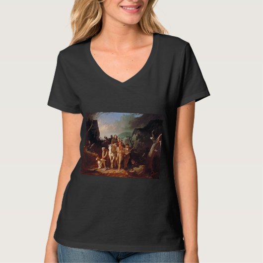 T-shirt Daniel Boone escorte les colons (Devant)