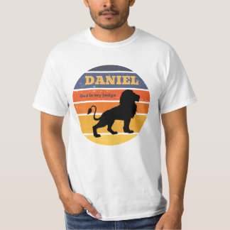 T-shirt Daniel Dieu est mon juge Vintage Retro Sunset