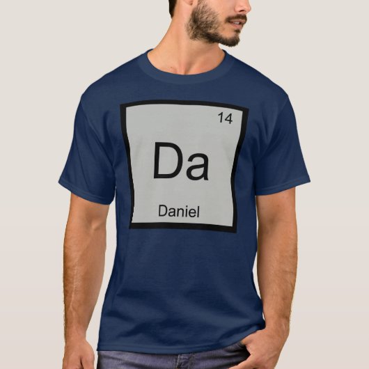 T-shirt Daniel Nom Chimie Élément Tableau Périodique (Devant)