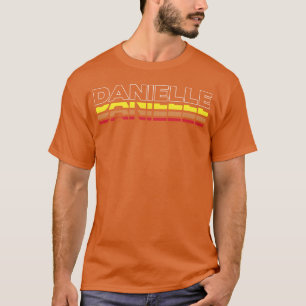 T-shirt Danielle Prénom Drôle Vintage Coucher de soleil Da