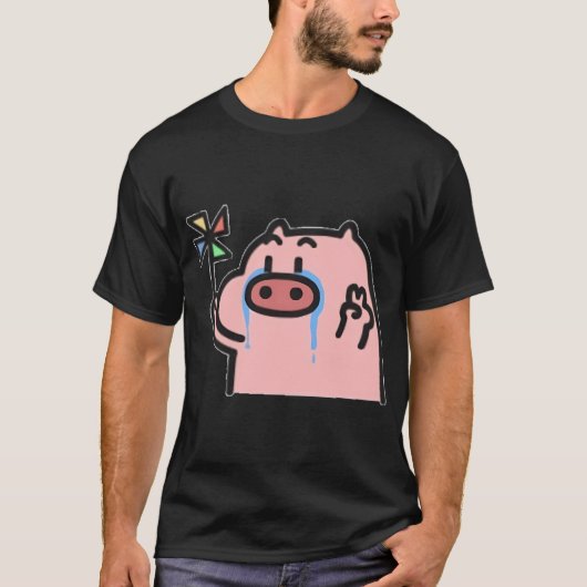T-shirt Danio Celeste Perle Poisson (Devant)
