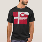 T-shirt Danish and Greenland Flag (Devant)