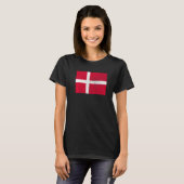 T-shirt Danish Denmark Flag Pride Danish Flag 1 (Devant entier)