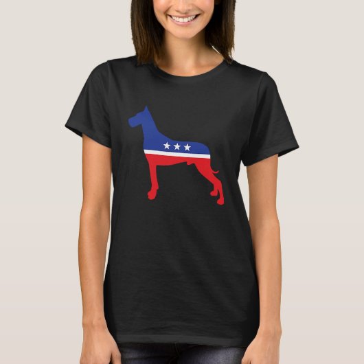 T-shirt Danish Dog Political Symbol Election Mascot (Devant)