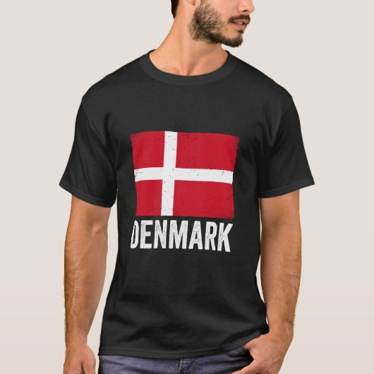 T-shirt Danish Flag Denmark 1 (Devant)