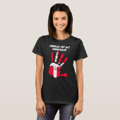 T-shirt Danish Flag Printed Palm (Devant entier)