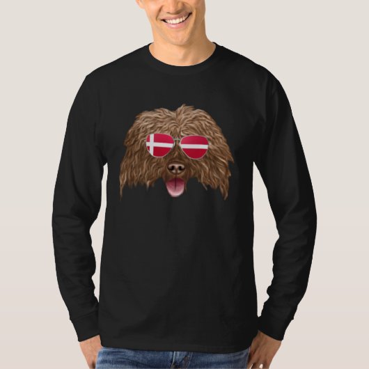 T-shirt Danish Flag Soft Coated Wheaten Terrier Dog Denmar (Devant)