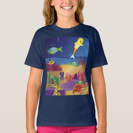 T-shirt Danni la Sirène (Devant)