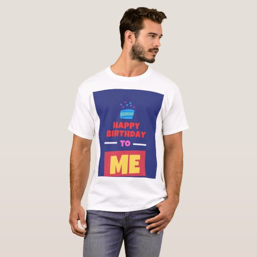 T-shirt d'anniversaire (Devant entier)